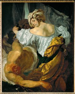 Judith et Holopherne, œuvre tardive (peinture sur toile) - Johann Liss