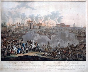 La bataille de Ratisbonne le 23 avril 1809 - Johann Lorenz Rugendas