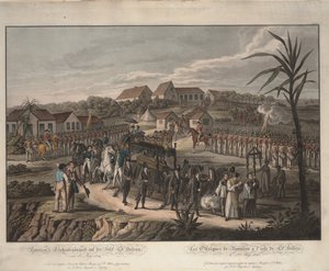 Procession funéraire de Napoléon Bonaparte à Sainte-Hélène, 1821