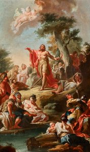 Le sermon de Jean-Baptiste - Johann Lucas Kracker