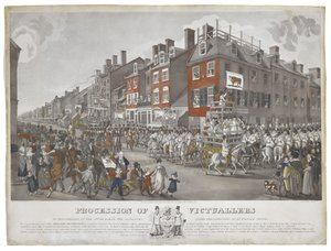 Procession des vivandiers de Philadelphie, le 15 mars 1821, vers 1821-1822 - Johann Ludwig  Krimmel
