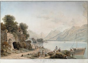 Vue de La Tour-de-Peilz sur le lac Léman