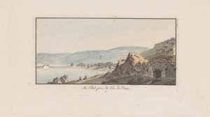 Vue sur Le Pont au Lac de Joux - Johann Ludwig Aberli