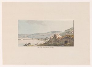 Vue sur Pout près du Lac de Joux - Johann Ludwig Aberli