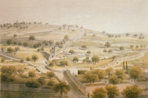 Gethsémani, Mont des Oliviers - Johann Martin Bernatz