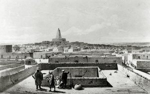 Tombouctou depuis la Terrasse de la Maison du Voyageur, de 