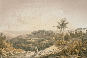 Vue de Jérusalem - Johann Martin Bernatz