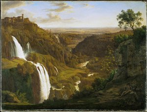 Cascade près de Tivoli, Italie - Johann Martin von Rohden