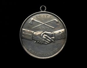 Médaille de paix indienne de Thomas Jefferson, c.1801