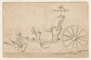 Conception pour un cabriolet - Johann Michael Hoppenhaupt II