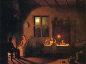 Soirée à la maison, 1867 - Johann Mongels Culverhouse