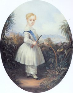 Afonso, prince impérial du Brésil, fils aîné de Pedro II. 1846. - Johann Moritz Rugendas