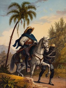 Capitaine de la forêt avec un prisonnier, 1827-35
