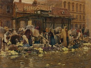 Motif de marché sur la Haide