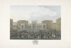 Inauguration de Guillaume Ier à Bruxelles le 21 septembre 1815