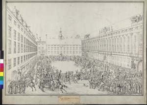 Balade en traîneau de cour pendant la convention viennoise - Johann Nepomuk Hoechle