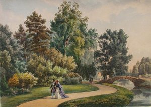 Le domaine de Vlakhernskoye-Kuzminki, vers 1840 - Johann Nepomuk Rauch