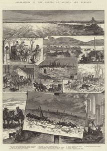 Inondations du Danube en Autriche et en Hongrie - Johann Nepomuk Schonberg