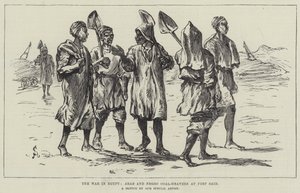 La Guerre en Égypte, Arabes et Charbonniers à Port-Saïd - Johann Nepomuk Schonberg