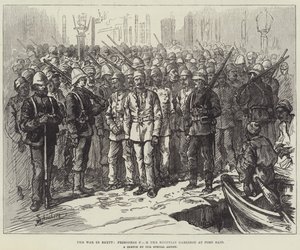 La guerre en Égypte, prisonniers de la garnison égyptienne à Port-Saïd - Johann Nepomuk Schonberg