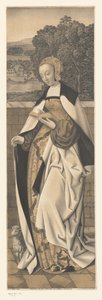 Sainte Agnès avec un agneau - Johann Nepomuk Strixner