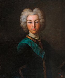 Portrait du tsar Pierre II de Russie (1715-1730) - Johann Paul (d.1739) Luedden