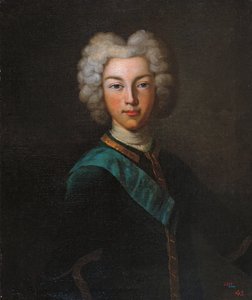 Portrait du tsar Pierre II de Russie 1715-1730, fin des années 1720 - Johann Paul Luedden