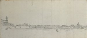Vue sur les faubourgs sud de Vienne - Johann Peter Krafft