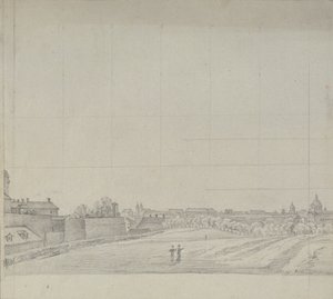 Vue de Vienne vers le sud - Johann Peter Krafft