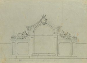 Fontaine dans le jardin des pêchers du Belvédère supérieur - Johann Peter Krafft