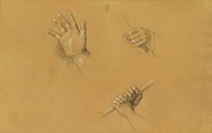 Études de mains pour "Scène de la lutte pour la liberté du Tyrol" - Johann Peter Krafft