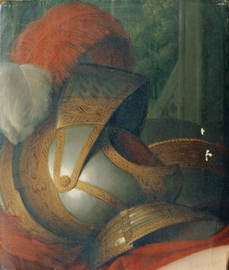 Casque et bouclier rond - Johann Peter Krafft