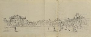 Glacis de Josefstadt avec le palais Trautson - Johann Peter Krafft