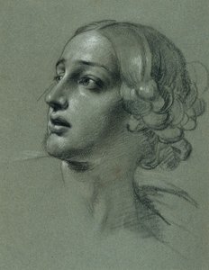 Étude de tête pour "Arindal et Daura" - Johann Peter Krafft