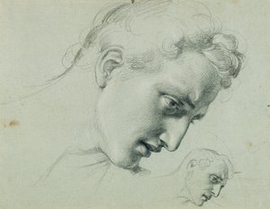 Étude de tête pour "Arindal et Daura" - Johann Peter Krafft