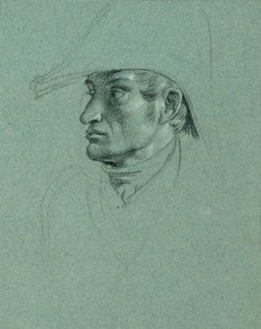 Étude de tête (détail) - Johann Peter Krafft