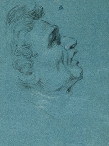 Étude de tête pour les fresques du Hofburg - Johann Peter Krafft