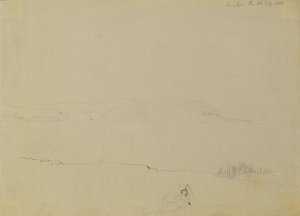 Esquisse de paysage du lac Balaton - Johann Peter Krafft