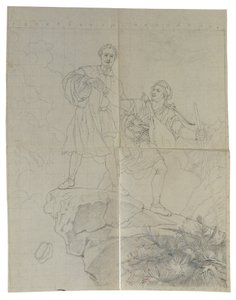 Manfred et le chasseur de chamois - Johann Peter Krafft