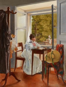 Marie Krafft à son bureau