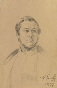 Étude de portrait de Franz Xaver Eckl