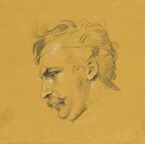 Étude de portrait pour "La sortie de Nikolaus Zrinyi devant la forteresse de Szigeth"