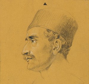 Étude de portrait pour "La sortie de Nicolas Zrinyi devant la forteresse de Szigeth"