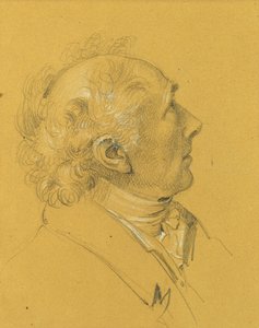 Étude de portrait pour "Sortie du couple impérial après une grave maladie de l