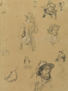 Esquisse pour "Scène de la guerre de libération du Tyrol" - Johann Peter Krafft