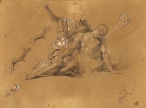 Étude pour "Arindal et Daura" - Johann Peter Krafft