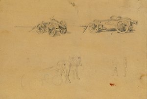Étude de canons, équipements militaires - Johann Peter Krafft
