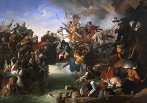 La Défense de Sziget contre les Turcs par Nicholas Zrinsky, 1825 - Johann Peter Krafft
