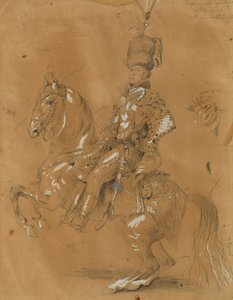 Theodor Aron de Bistra à cheval - Johann Peter Krafft