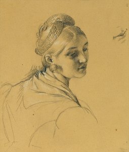 Étude féminine pour "Entrée après la paix de Paris"